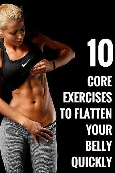 10 Core Exercises To Flatten Your Belly