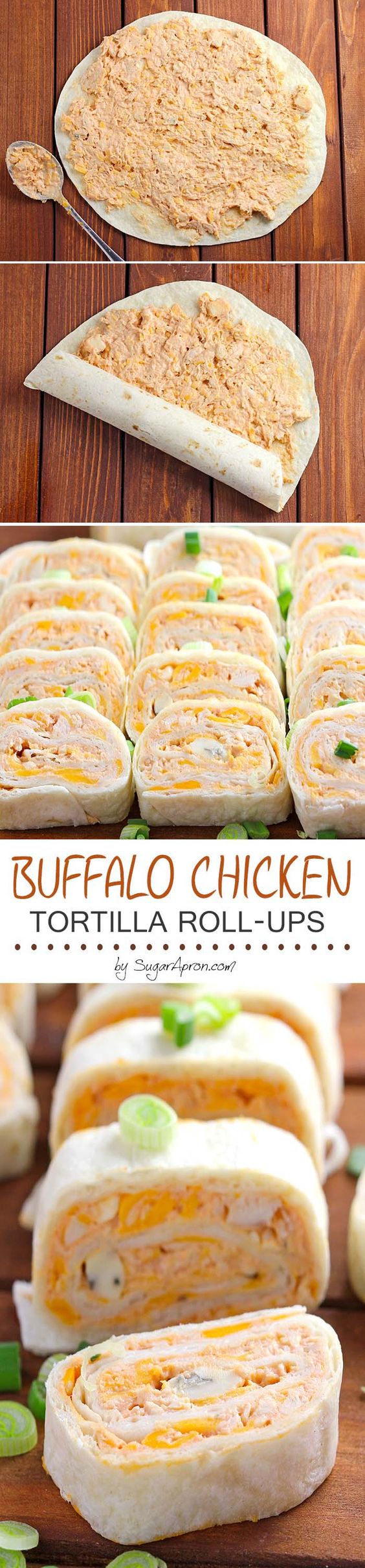 Buffalo Chicken Tortilla Roll Ups