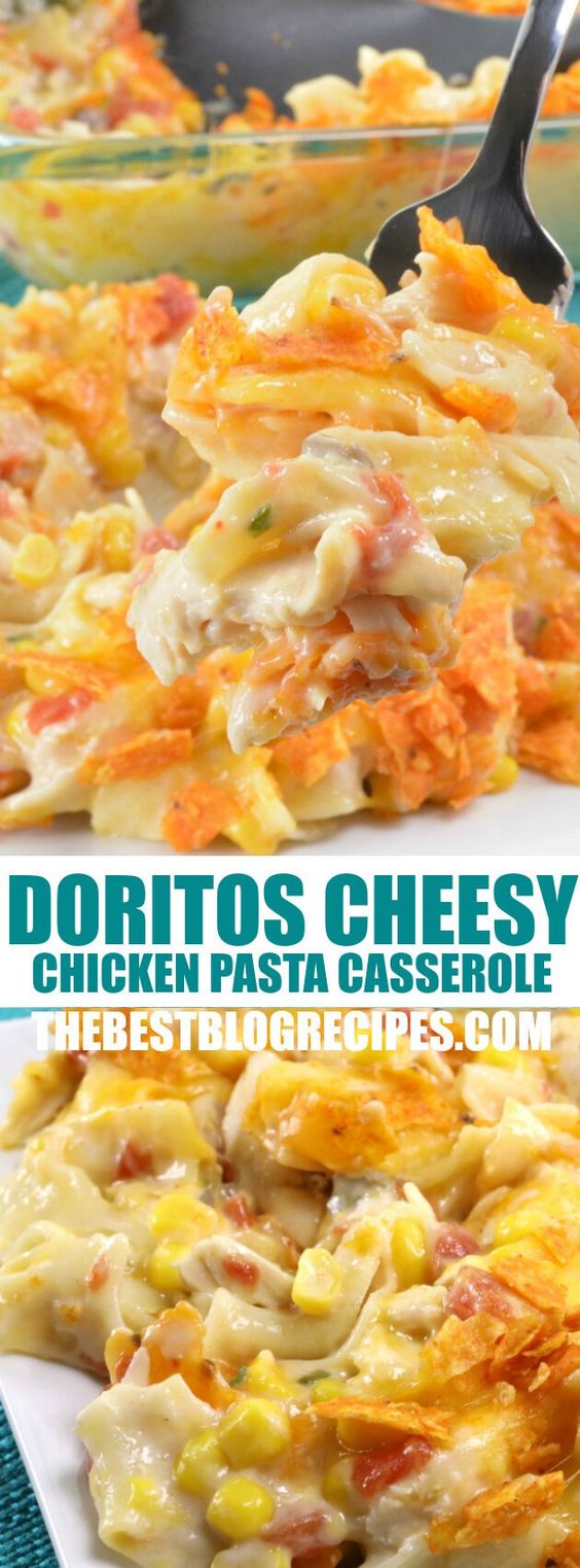 Doritos Cheesy Chicken Pasta Casserole