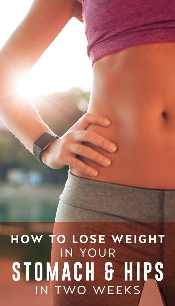 How to Lose Weight in Your Stomach and Hips in Two Weeks