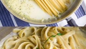 One Pot Creamy Garlic Pasta