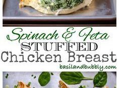 Spinach Stuffed Chicken Breasts