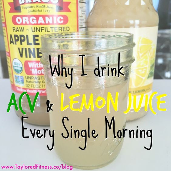 The Benefits of drinking Apple Cider Vinegar and Lemon Juice every single morning