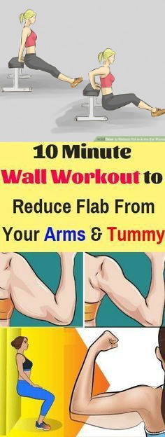 10 Minute Wall Workout to Reduce Flab From Your Arms and Tummy
