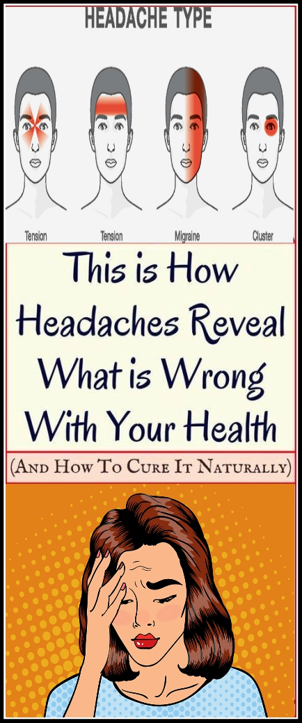 4 MOST USUAL TYPES OF HEADACHES (WHAT THEY INDICATE ABOUT YOUR HEALTH AND THE BEST NATURAL TREATMENT!)