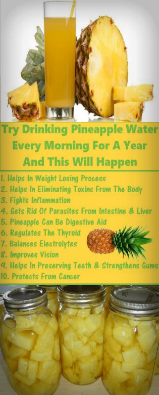 Try Drinking Pineapple Water Every Morning for a Year And This Will Happen