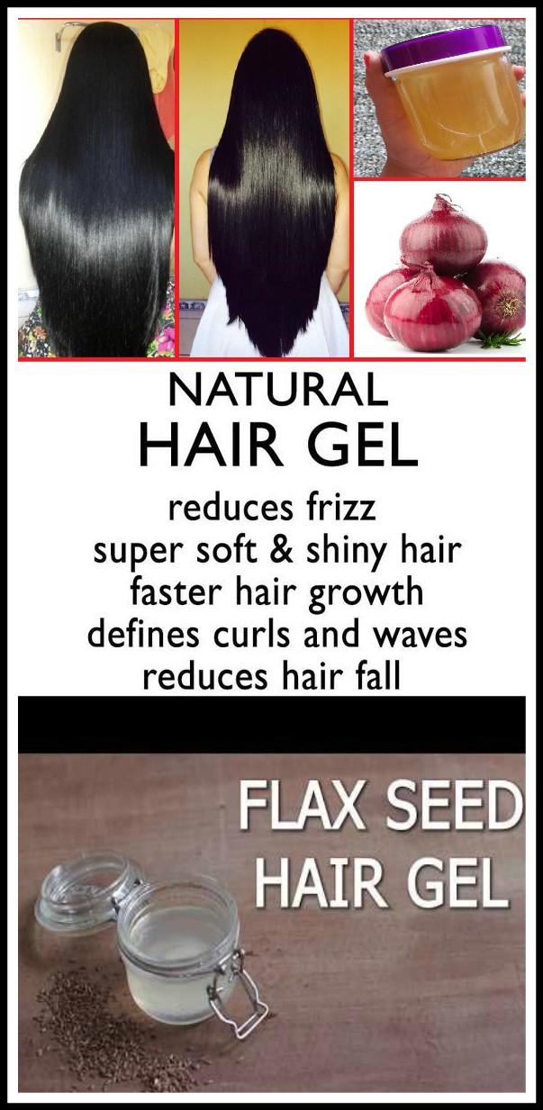 DIY NATURAL HAIR GEL for hair growth and hair shine