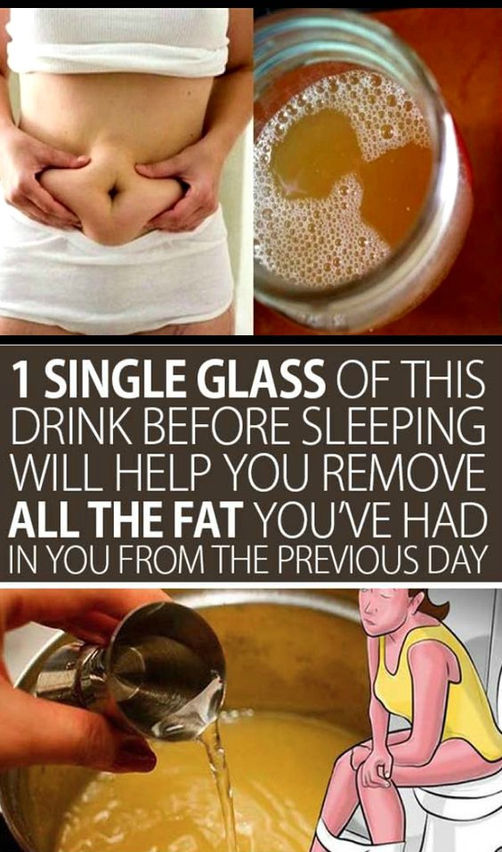 1 Single Glass of This Drink Before Sleeping Will Help You Remove All The Fat You’ve Had In You From The Previous Day