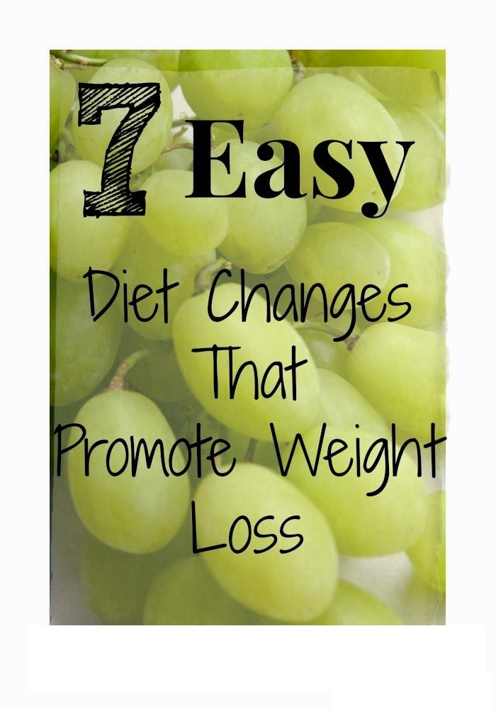 7 Easy Diet Changes That Promote Weight Loss