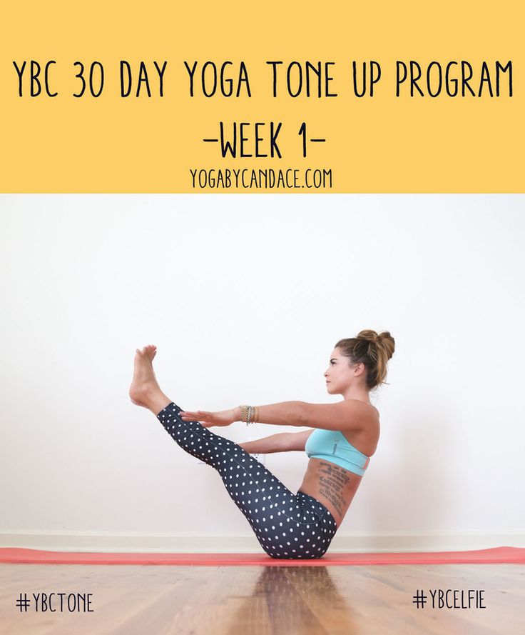 30 Day yoga program to tone - week 1