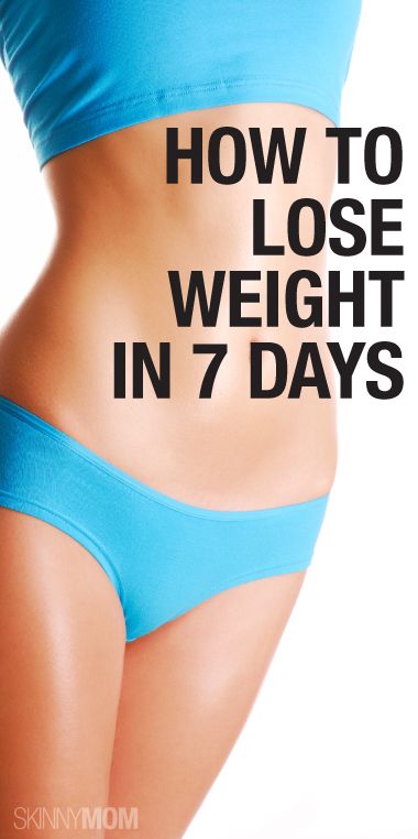 7 Ways to Lose Weight in 7 Days