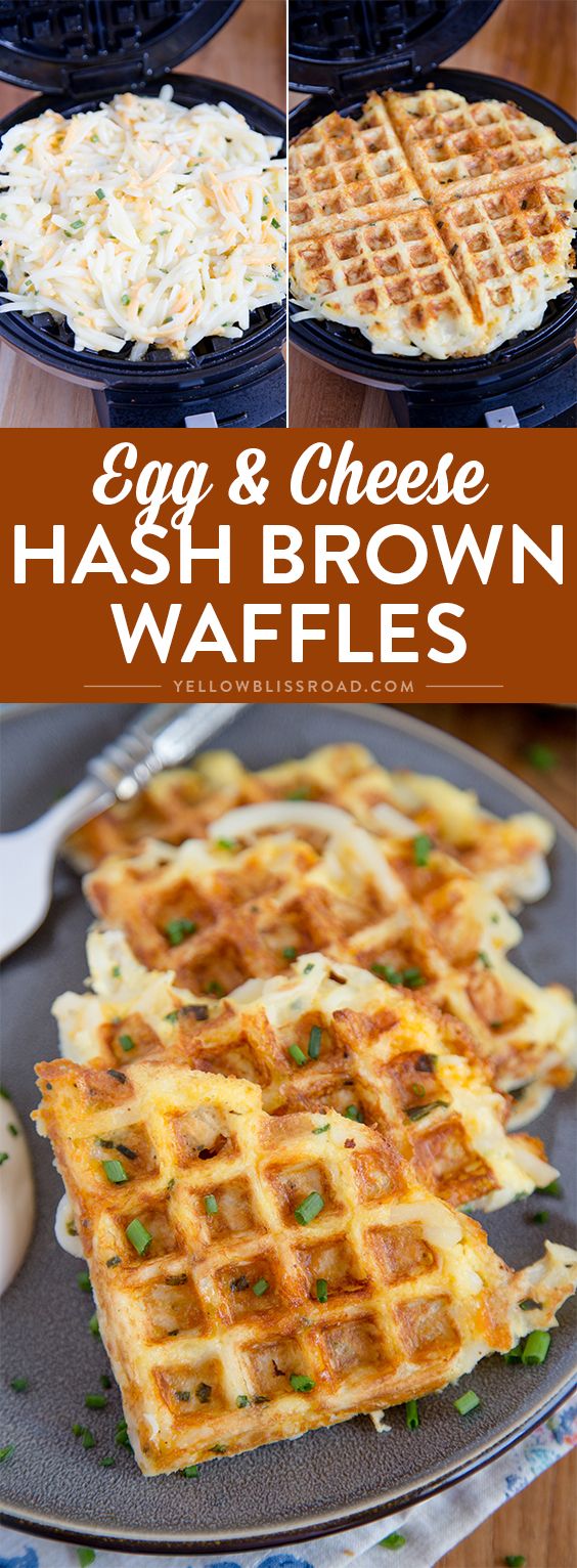 Egg & Cheese Hash Browns Waffles