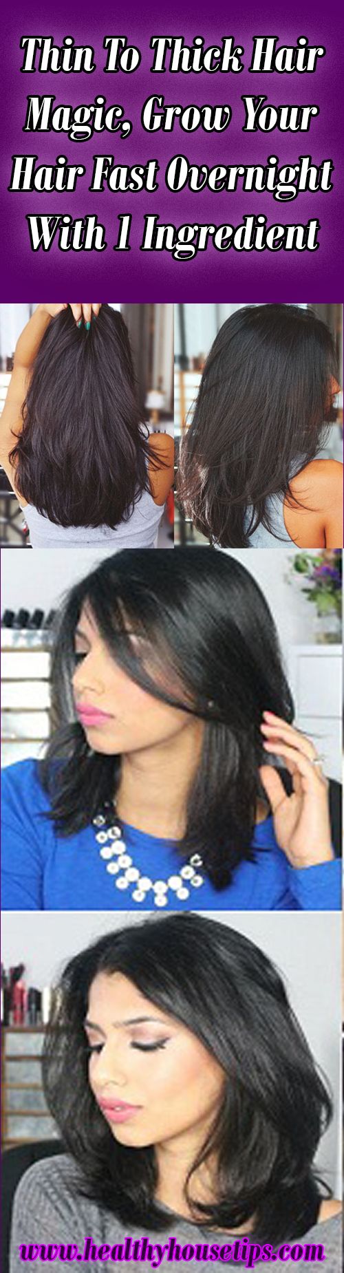 Thin To Thick Hair Magic, Grow Your Hair Fast Overnight With 1 Ingredient