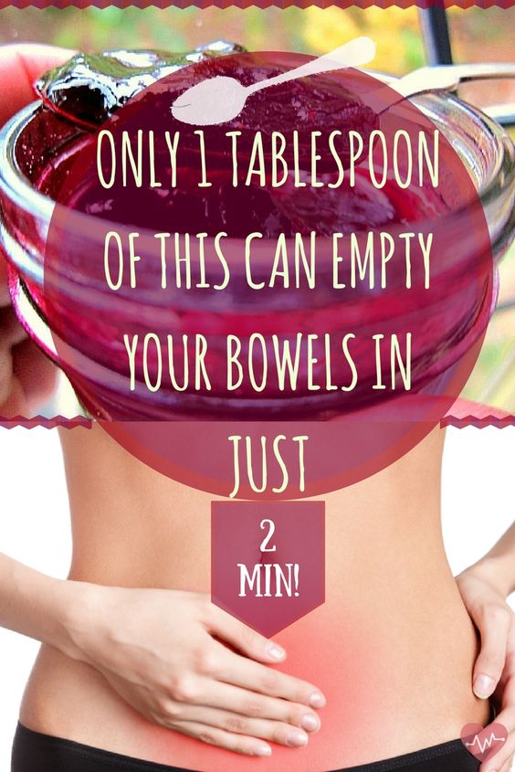 ONLY 1 TABLESPOON OF THIS CAN EMPTY YOUR BOWELS IN JUST 2 MINUTES!