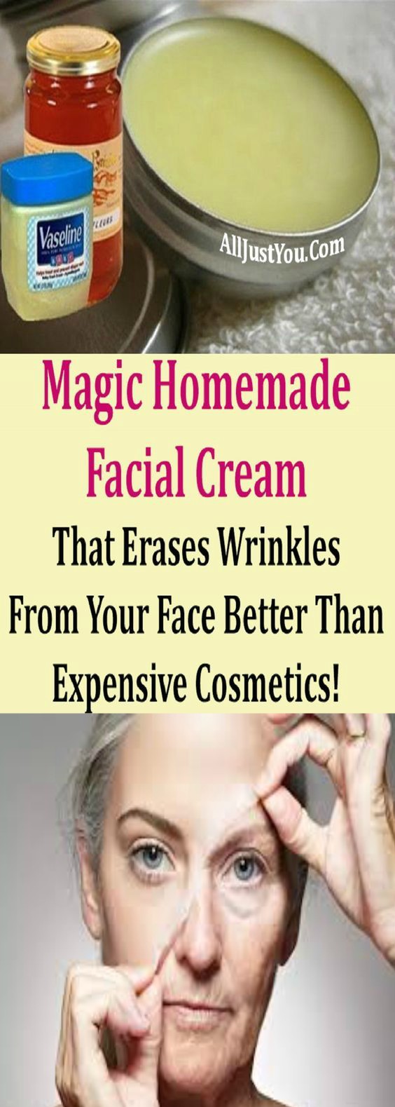 Magic Homemade Facial Cream That Erases Wrinkles From Your Face Better Than Expensive Cosmetics