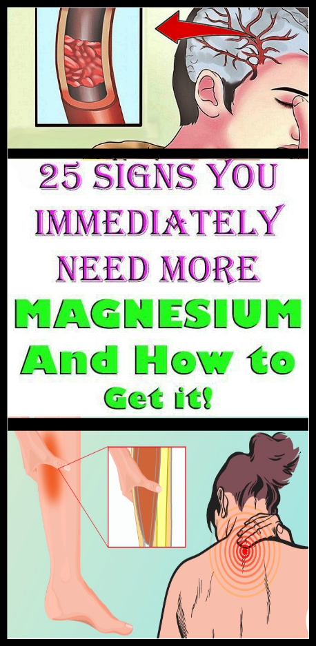 25 Signs you Immediately Need More MAGNESIUM, And How to Get it!