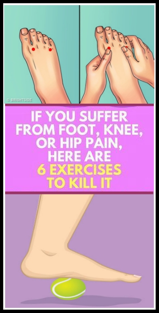 If You Suffer From Foot, Knee, or Hip Pain, Here Are 6 Exercises to Kill It