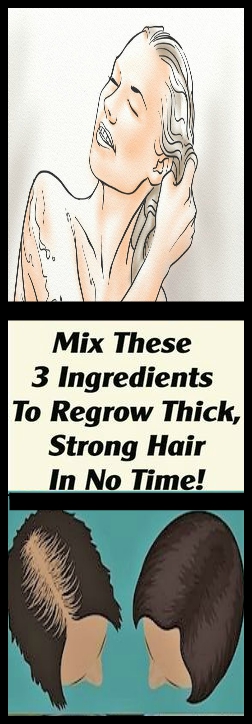 Mix These 3 Ingredients To Regrow Thick Strong Hair In No Time Mix These 3 Ingredients To Regrow Thick, Strong Hair In No Time