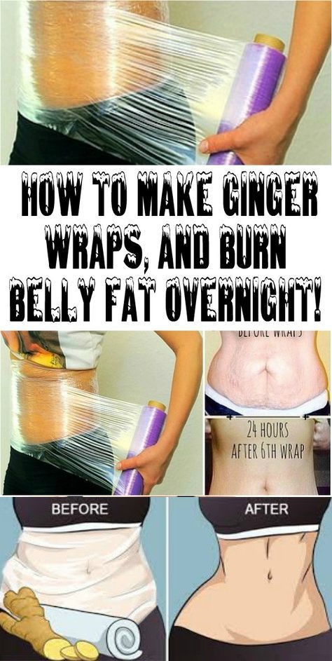 HOW TO MAKE GINGER WRAPS, AND BURN BELLY FAT OVERNIGHT!