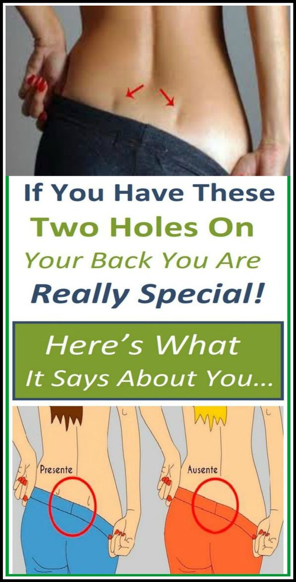 If You Have These Two Holes On Your Back You Are Really Special! Here’s What It Says About You…