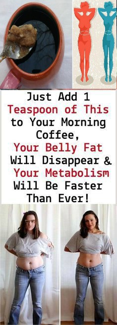 Just Add 1 Teaspoon of This to Your Morning Coffee, Your Belly Fat Will Disappear and Your Metabolism Will Be Faster Than Ever!